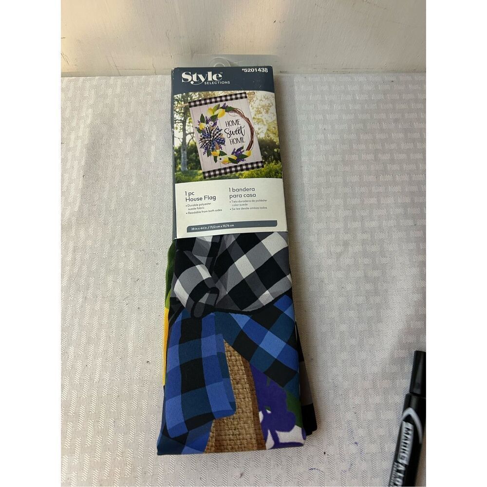 Style Selection Home‎ Sweet Home flag 28"x44"new